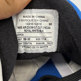 Nike Air Zoom GT Cut Player Edition "Duke Blue" USED