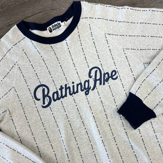 Bape Text Stripe Crewneck Preowned