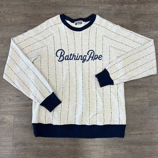 Bape Text Stripe Crewneck Preowned