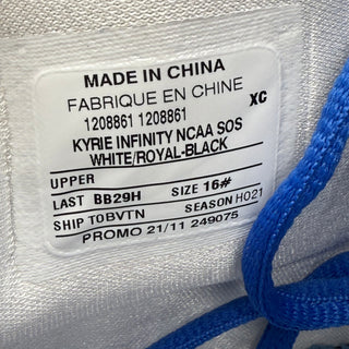 Kyrie Infinity Player Edition 'Duke White' USED