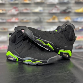 Jordan 6 Electric Green Blackout Custom USED