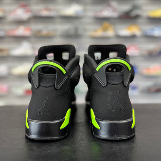 Jordan 6 Electric Green Blackout Custom USED