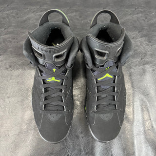Jordan 6 Electric Green Blackout Custom USED
