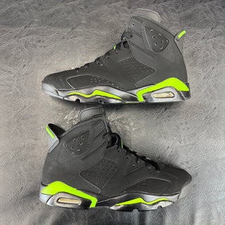 Jordan 6 Electric Green Blackout Custom USED