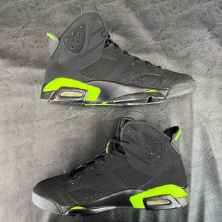 Jordan 6 Electric Green Blackout Custom USED