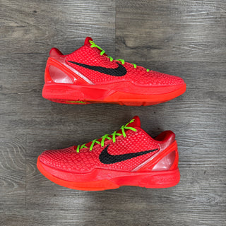 Kobe 6 Reverse Grinch Size 11.5 Preowned