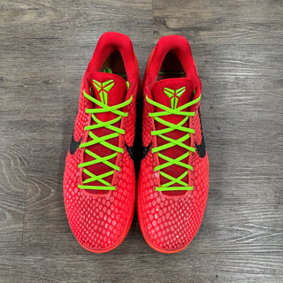 Kobe 6 Reverse Grinch Size 11.5 Preowned
