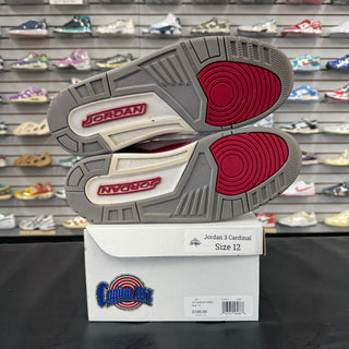 Jordan 3 Cardinal Size 12 USED
