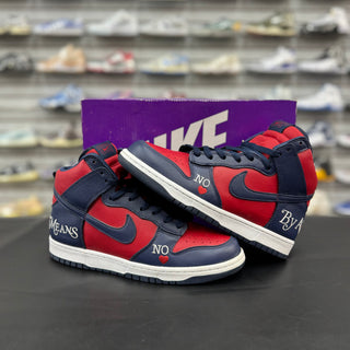 Supreme Nike Dunk High 'Red/Blue'
