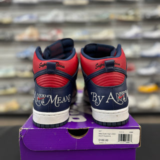 Supreme Nike Dunk High 'Red/Blue'