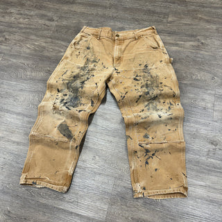 VTG Carhartt Double Knee Paint Splatter 36x28