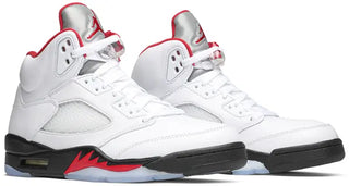 Jordan 5 Fire Red Silver Sz 10.5 New