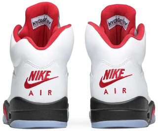 Jordan 5 Fire Red Silver Sz 10.5 New